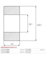 Csapágyok - ABE9098(NTN)(BULK2)