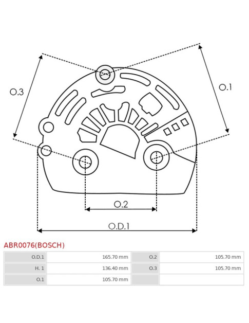 Alumínium - ABR0076(BOSCH)