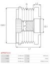 Generátor szabadonfutó szíjtárcsák - AFP0071(V)