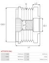 Generátor szabadonfutó szíjtárcsák - AFP3053(INA)
