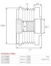 Generátor szabadonfutó szíjtárcsák - AFP4006(LITENS)