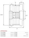 Generátor szabadonfutó szíjtárcsák - AFP5004(INA)