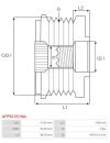 Generátor szabadonfutó szíjtárcsák - AFP5015(INA)