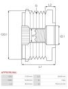 Generátor szabadonfutó szíjtárcsák - AFP5039(INA)