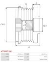 Generátor szabadonfutó szíjtárcsák - AFP6007(INA)