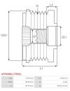 Generátor szabadonfutó szíjtárcsák - AFP6088(LITENS)