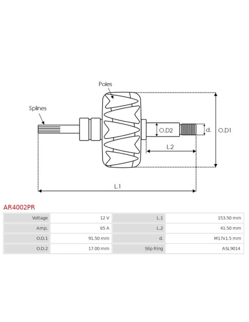 Generátorok rotorjai - AR4002PR