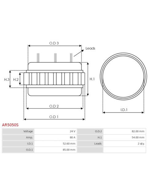 Generátor tekercselések - AR5050S