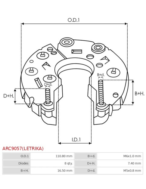 Egyenirányítók - ARC9057(LETRIKA)