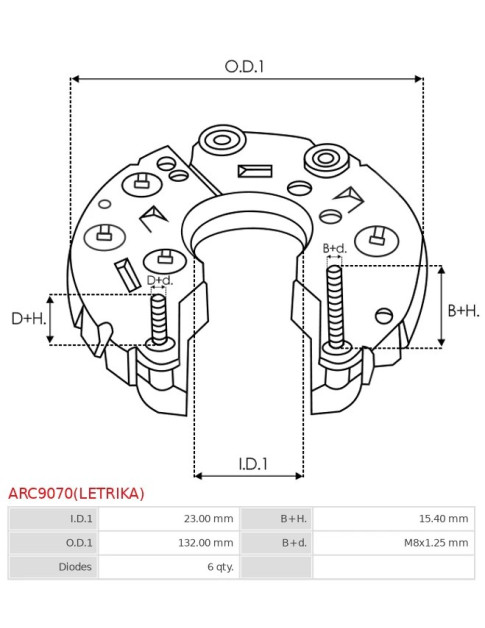 Egyenirányítók - ARC9070(LETRIKA)