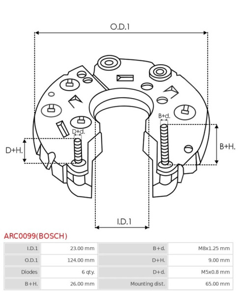 Egyenirányítók - ARC0099(BOSCH)