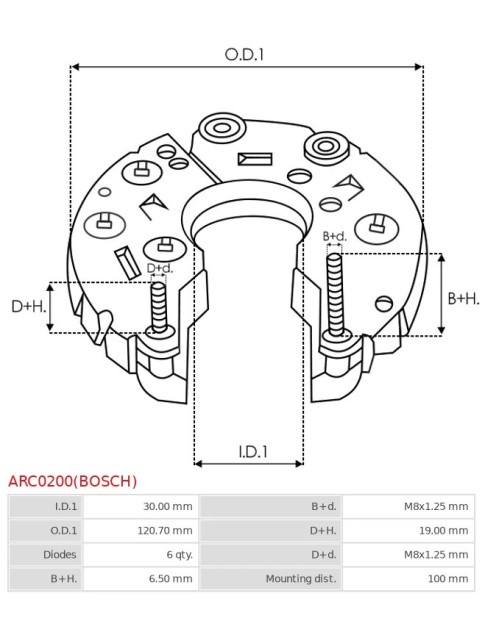 Egyenirányítók - ARC0200(BOSCH)