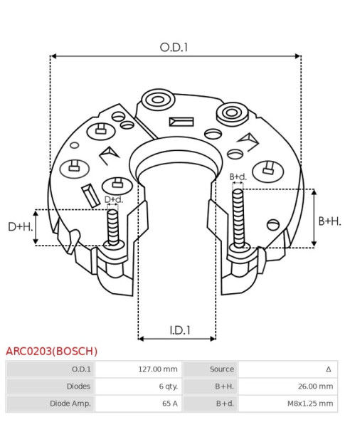 Egyenirányítók - ARC0203(BOSCH)