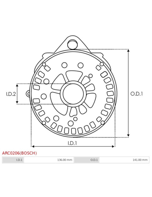 Hátsó - ARC0206(BOSCH)