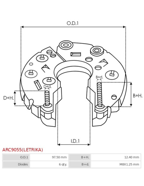 Egyenirányítók - ARC9055(LETRIKA)