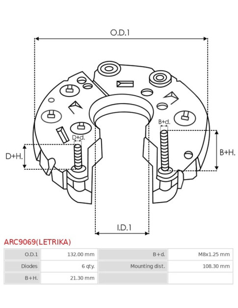 Egyenirányítók - ARC9069(LETRIKA)