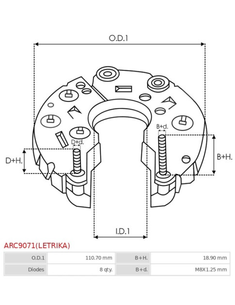 Egyenirányítók - ARC9071(LETRIKA)