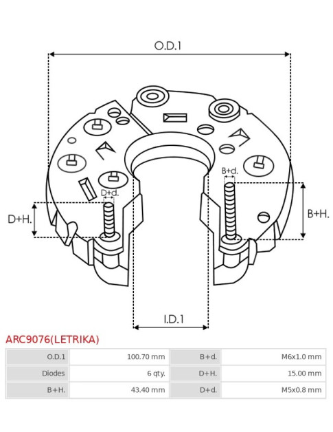 Egyenirányítók - ARC9076(LETRIKA)