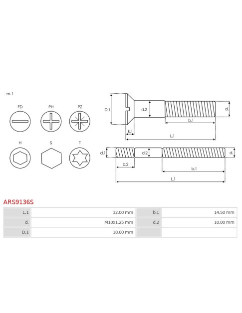 Csavarjai - ARS9136S