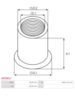 Generátor rögzítő hüvelyek - ARS0017