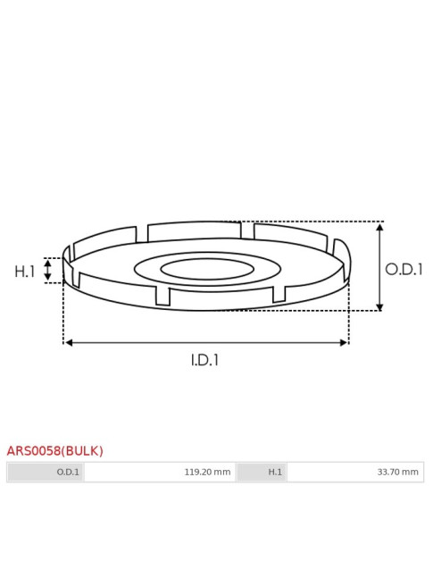 Generátor szíjtárcsa burkolatok - ARS0058(BULK)