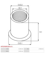 Generátor rögzítő hüvelyek - ARS0068S(BULK)