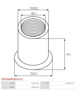 Generátor rögzítő hüvelyek - ARS0068S(BULK2)