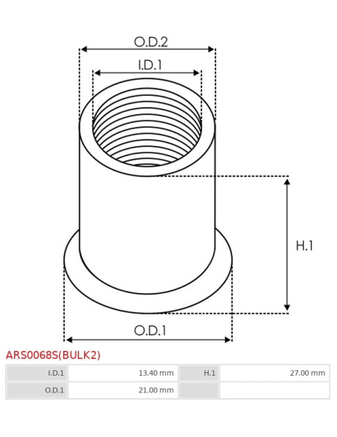 Generátor rögzítő hüvelyek - ARS0068S(BULK2)