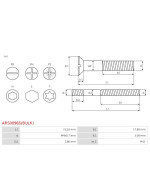 Csavarjai - ARS0096S(BULK)