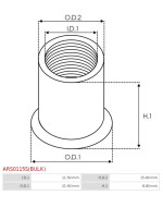 Generátor rögzítő hüvelyek - ARS0115S(BULK)