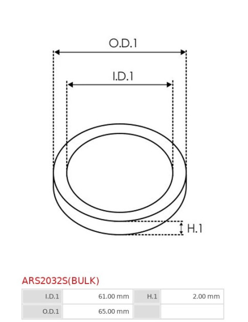 O-gyűrűk - ARS2032S(BULK)