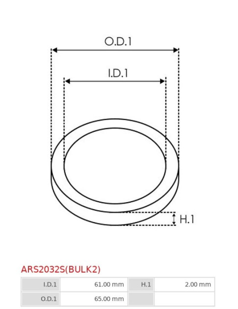 O-gyűrűk - ARS2032S(BULK2)