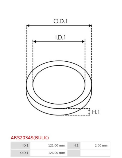 O-gyűrűk - ARS2034S(BULK)