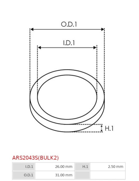 O-gyűrűk - ARS2043S(BULK2)