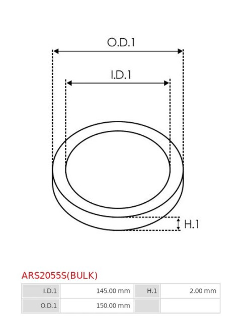 O-gyűrűk - ARS2055S(BULK)