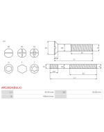 Csavarjai - ARS3024(BULK)