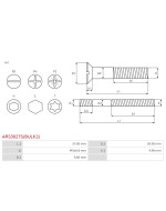 Csavarjai - ARS3027S(BULK2)