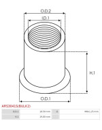 Generátor rögzítő hüvelyek - ARS3041S(BULK2)