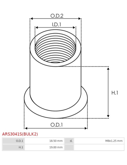 Generátor rögzítő hüvelyek - ARS3041S(BULK2)