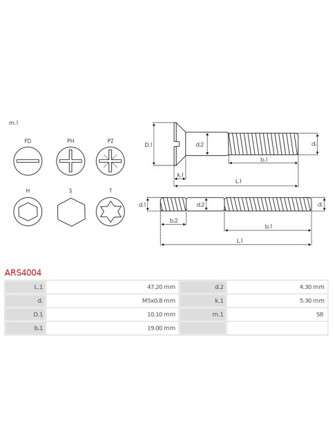 Csavarjai - ARS4004