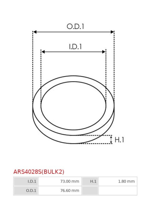 O-gyűrűk - ARS4028S(BULK2)