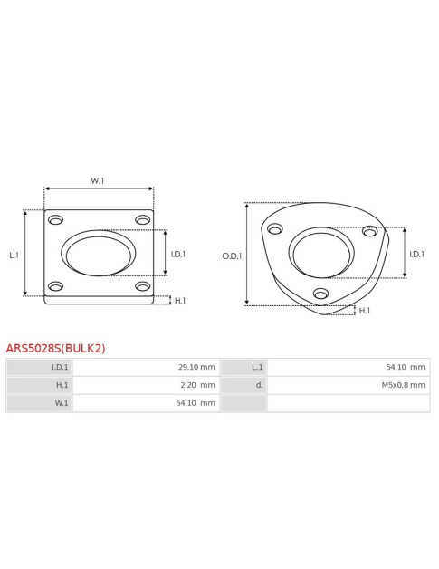 Generátor csapágyak blokádjai - ARS5028S(BULK2)