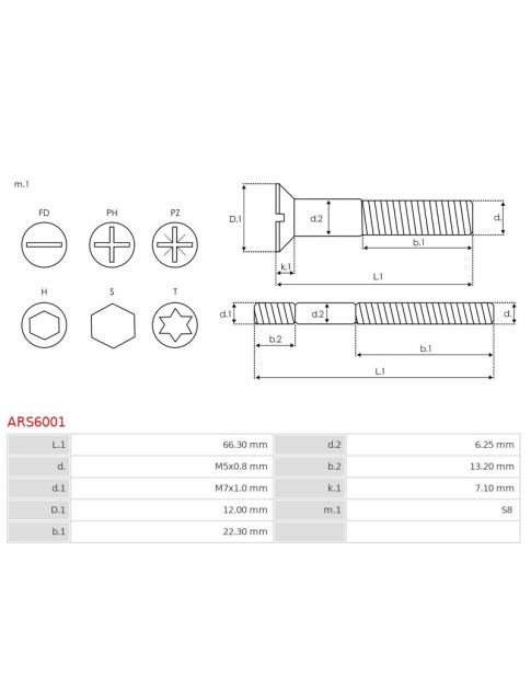 Csavarjai - ARS6001