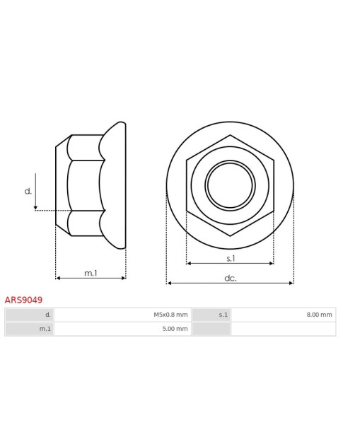 Anyacsavarok - ARS9049