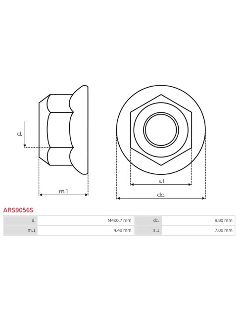 Anyacsavarok - ARS9056S