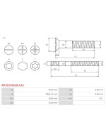 Csavarjai - ARS9154S(BULK)