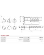 Csavarjai - ARS0064(BULK)