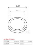 O-gyűrűk - ARS2055S(BULK)