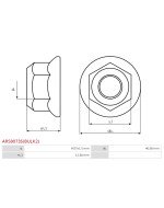 Anyacsavarok - ARS9073S(BULK2)
