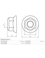 Anyacsavarok - ARS9074S(BULK)